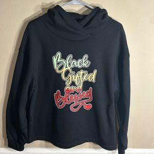 Black Gifted and Blessed Sweatshirt XL